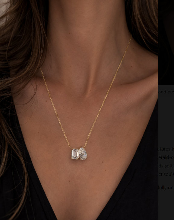 The Twin Flame Diamond Necklace