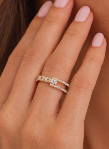 The “Double Take” Diamond Ring