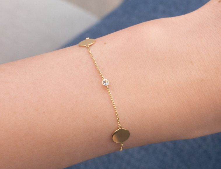 Golden Whisper Station Bracelet