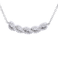 Crossover Diamond Necklace, 1/4 CT