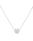 Geometric Diamond Necklace, 1/6 CT