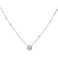 Solitaire Bezel Necklace