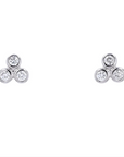 Diamond Trio Studs, 1/8 CT