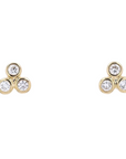 Diamond Trio Studs, 1/8 CT