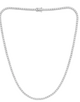 3.35ctw Natural Diamond Tennis Necklace