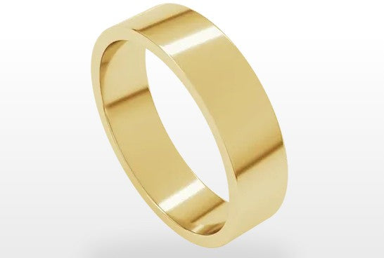 Standard 14K YG Flat Band