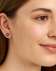 Bubblegum Pearl Stud Earrings