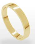 14K YG Standard Weight, Standard Fit Band