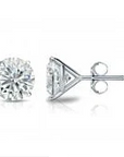1/2 Ct Lab Diamond Martini 14K YG or WG Stud Earrings