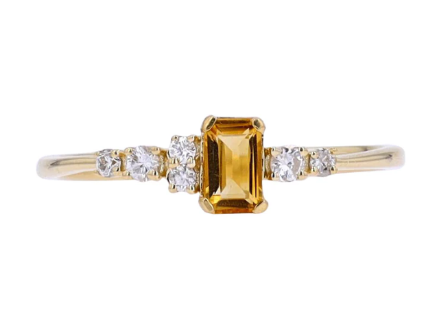 Spicy Citrine Spark Band