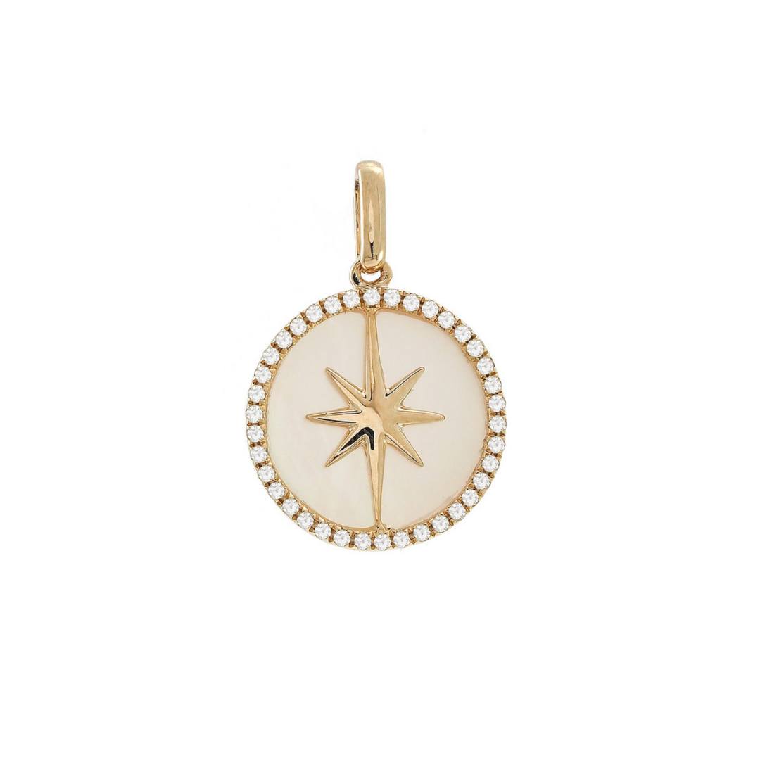 Starburst Mother of Pearl Charm