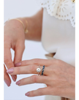 Multi-Sapphire and Diamond Ring