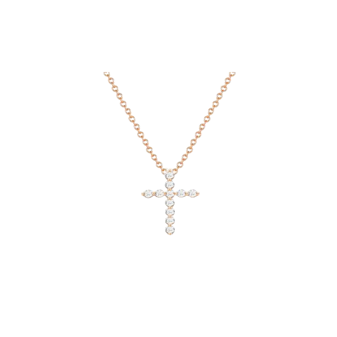 Diamond Cross Necklace 1/6 CT
