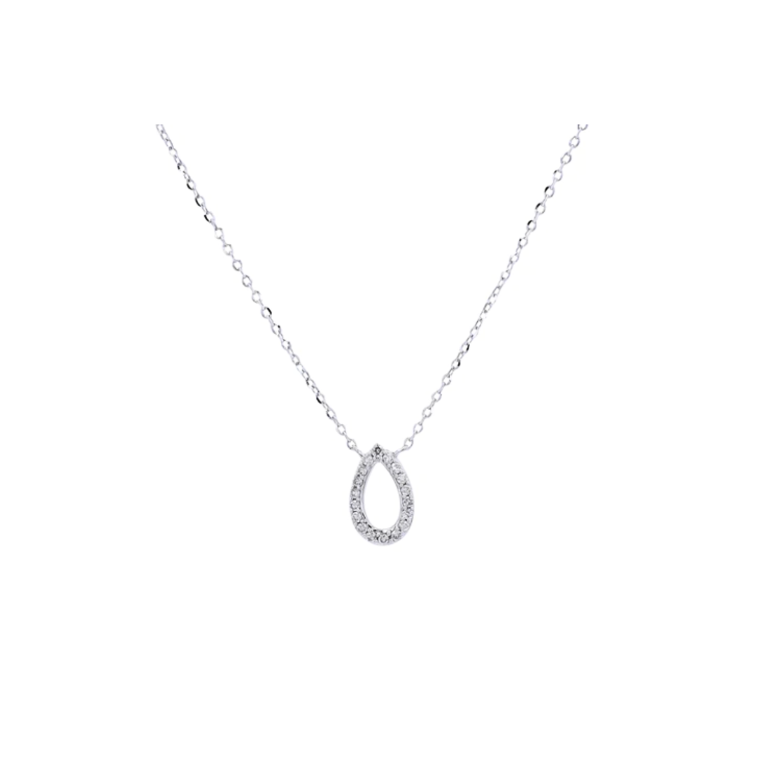Diamond Pear-Shaped Necklace
