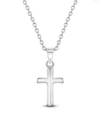 Little Faith Silver Cross Necklace