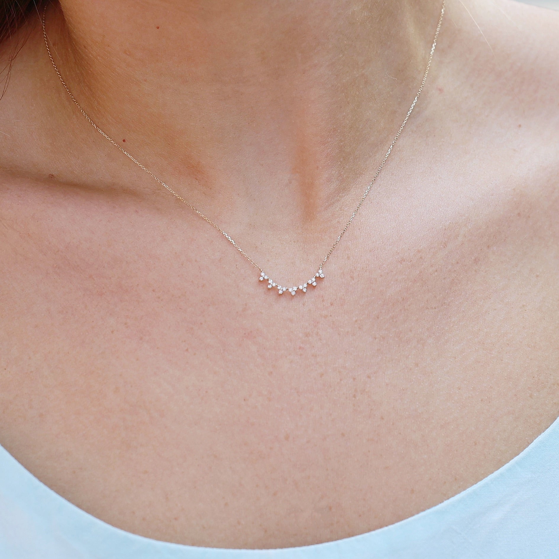 Olive Branch Diamond Necklace