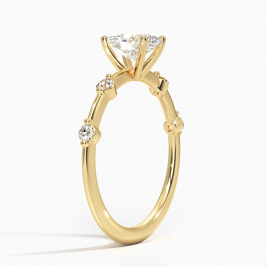 Polka Dot Engagement Ring