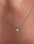 Solitaire Bezel Necklace