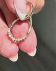 Diamond Teardrop Dangle Earrings