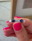 Lab Grown Diamond & Sapphire Ring