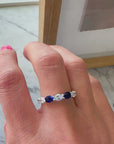 Lab Grown Diamond & Sapphire Ring