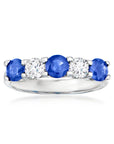 Somerset Stunner: 1.33 Carat Sapphire and Diamond Ring